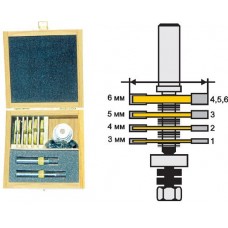 НАБОР ФРЕЗ КРОМ ФАЛЬЦЕВЫХ 6ШТ 2ХВ 12ММ